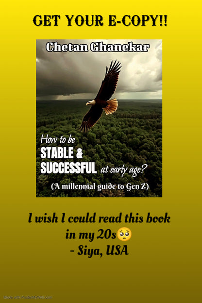 How to be stable & successful at early age? Self Help eBook | Chetan Ghanekar