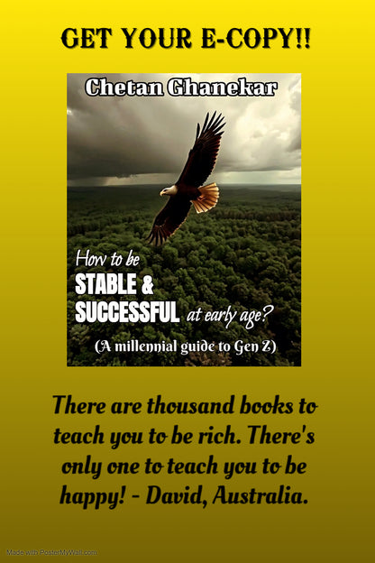 How to be stable & successful at early age? Self Help eBook | Chetan Ghanekar
